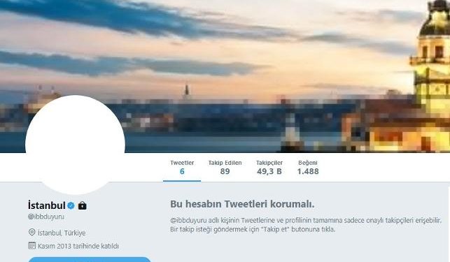 İBB duyuruya girilemiyor