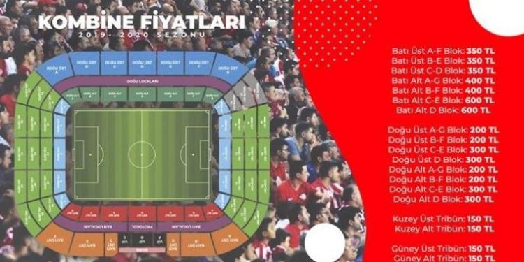 Antalyaspor’da kombine bilet fiyatları açıklandı