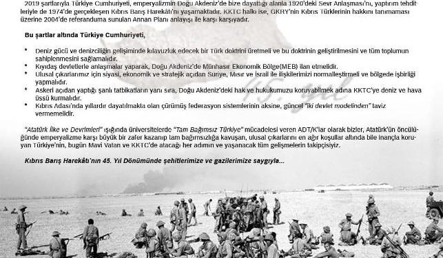 ” ‘Atatürk İlke ve Devrimleri’ ışığında yaşanacak tüm gelişmelerin takipçisiyiz”