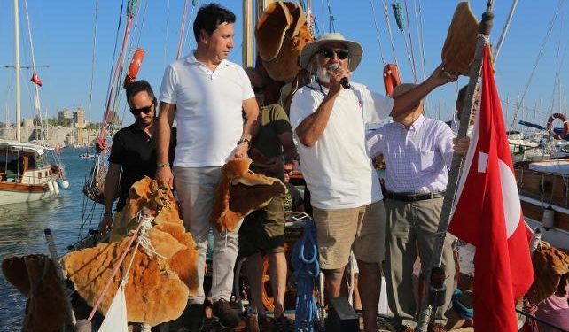 Bodrum’da son süngerciye görkemli karşılama