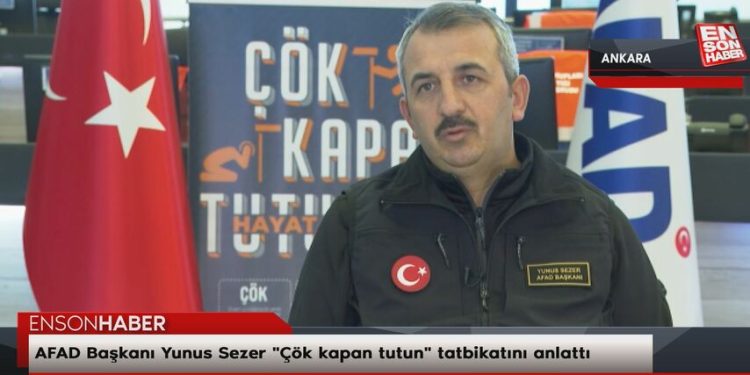 AFAD Başkanı Yunus Sezer “Çök kapan tutun” tatbikatını anlattı