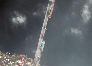 Herson’da oluşan hasar, uydudan görüntülendi