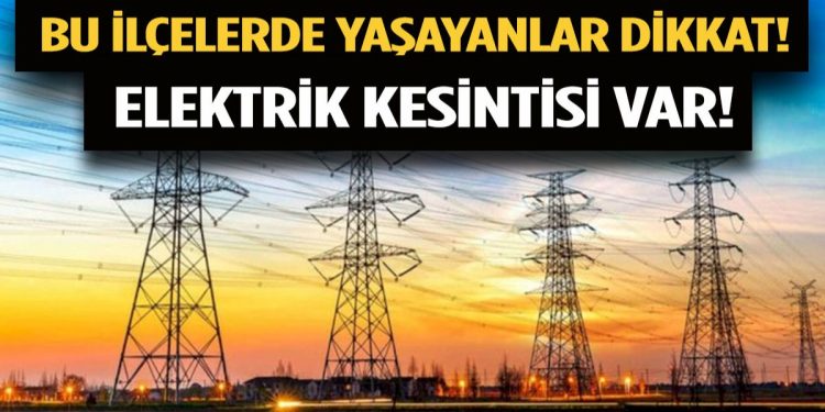 İzmir elektrik kesintisi yaşayacak bölgeler! 11 Kasım 2022 İzmir elektrik kesintisi sorgulama!